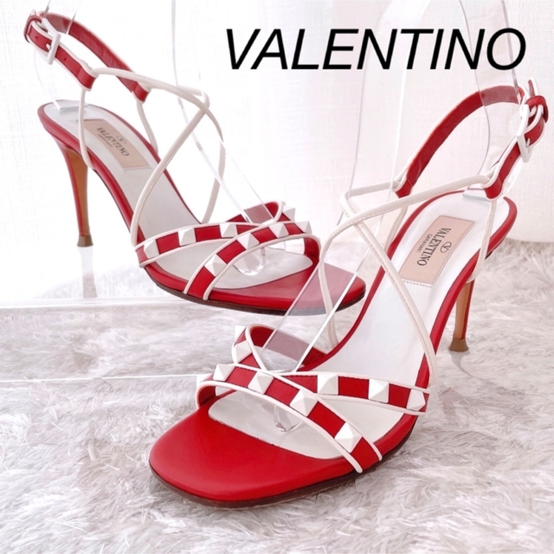 VALENTINO ヴァレンティノ　スタッズ　サンダル　ハイヒール　極美品