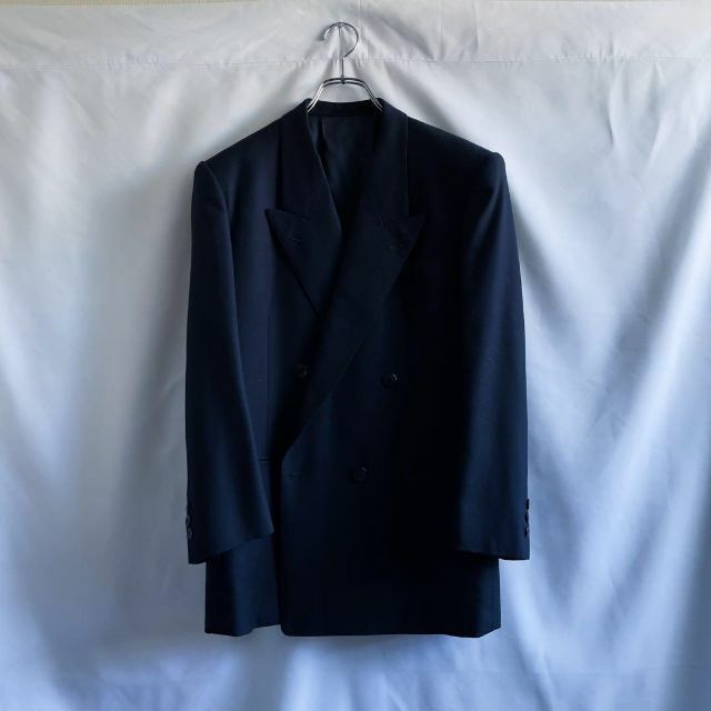 Yves Saint Laurent】ダブル テーラードジャケット ブラック メンズ