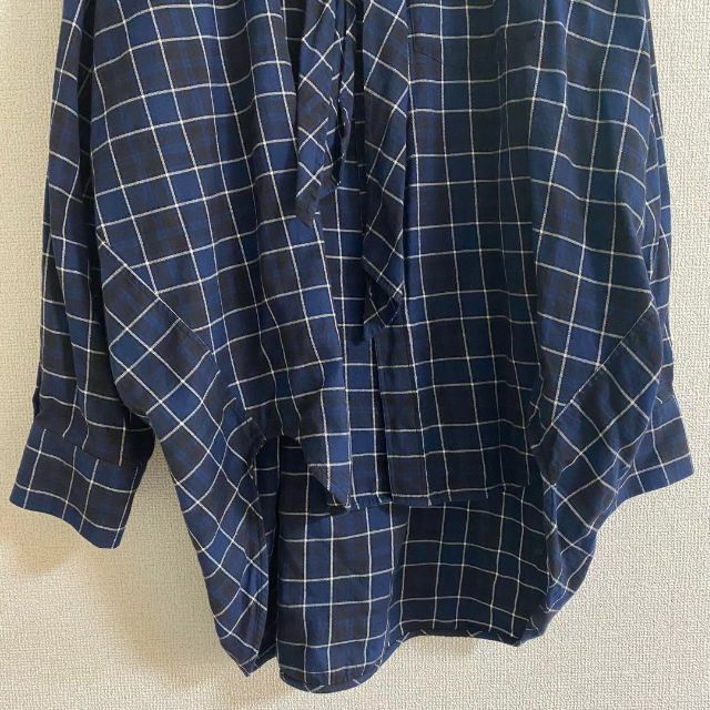レア?!☆ BALENCIAGA ニュースウィングシャツ チェック リボン