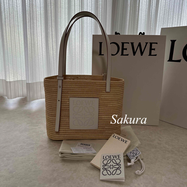 ロエベ  スクエア バスケットバッグ スモール LOEWEロエベスクエアバスケット