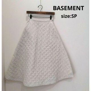 ベースメント(BASEMENT)のベースメントオンライン キルト ロングスカート エクリュ ホワイト レディース(ロングスカート)