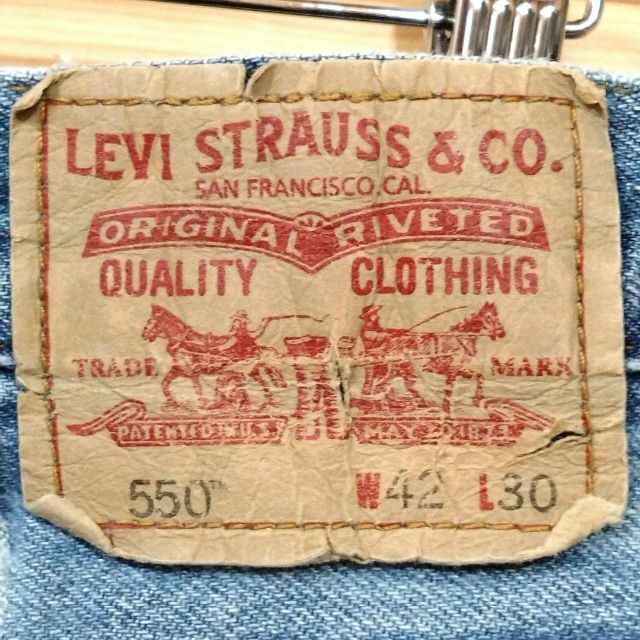 Levi's リーバイス 550 ハーフデニムパンツ ジーンズ ワイドW42