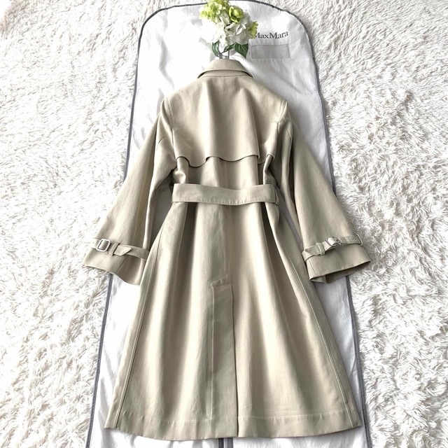 Max Mara - 新品同様‼️最高級 白タグ マックスマーラ トレンチコート