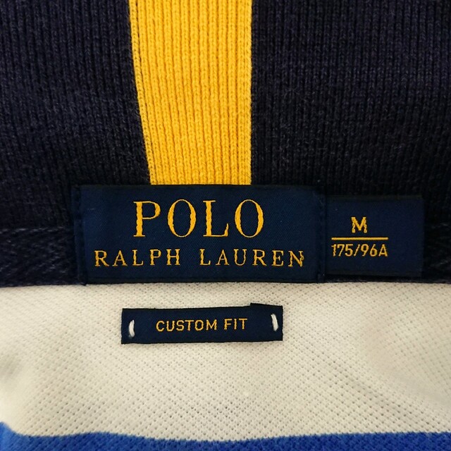 POLO RALPH LAUREN(ポロラルフローレン)の人気モデル ポロラルフローレン ビックポニー ボーダー リンガー 半袖ポロシャツ メンズのトップス(ポロシャツ)の商品写真