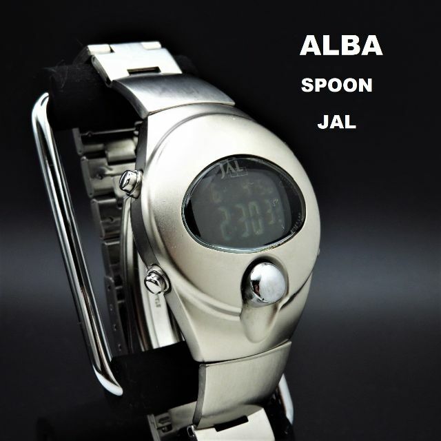 SEIKO(セイコー)のALBA SPOON JAL デジタル腕時計 スプーン 限定 メンズの時計(腕時計(デジタル))の商品写真