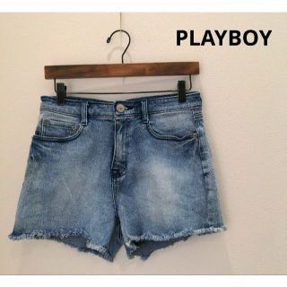 プレイボーイ(PLAYBOY)のプレイボーイ playboy デニム ショートパンツ カットオフ レディース(ショートパンツ)