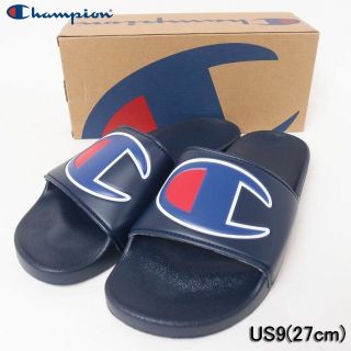 チャンピオン(Champion)の新品 Champion チャンピオン ビッグロゴ シャワーサンダル NV US9(サンダル)