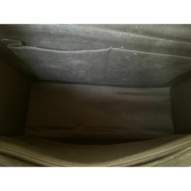 シャイニングクロコダイル ベルトデザインハンドバッグ　カデナ ネイビー