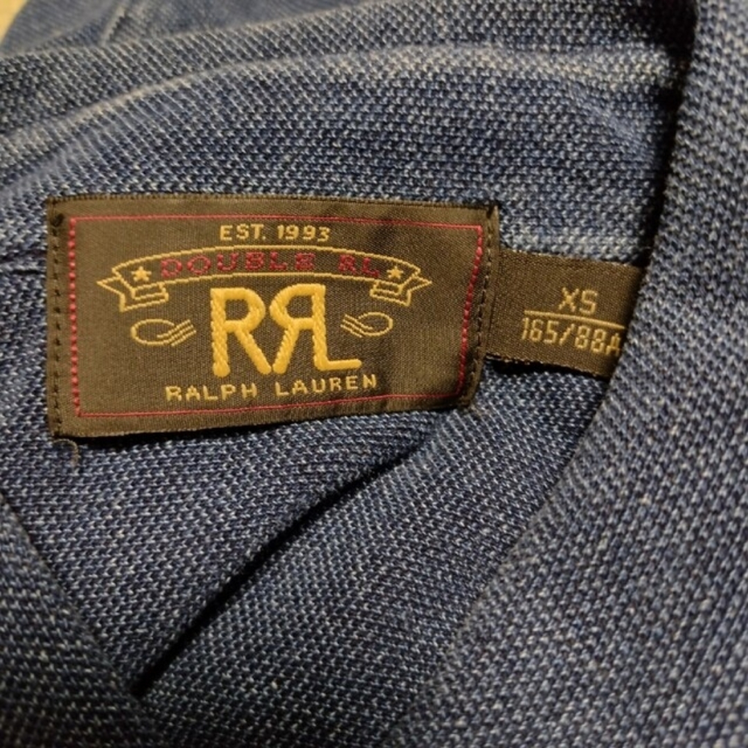 レア RRL 鹿の子 インディゴ染め シャツ xs インディゴ indigo