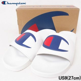 チャンピオン(Champion)の新品 Champion チャンピオン ビッグロゴ シャワーサンダル WH US9(サンダル)