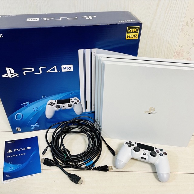 PlayStation4 - SONY PS4 pro 本体 グレイシャーホワイト CUH-7200 1TB ...