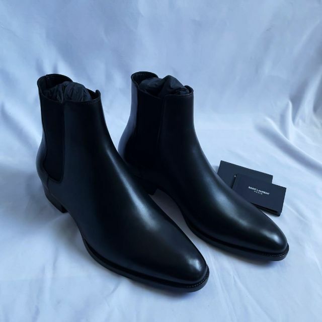 靴/シューズ新品【SAINT LAURENT】WYATT30 チェルシーブーツ 42