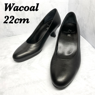 Wacoal - 【Wacoal】サクセスウォーク エナメルパンプス 黒 中古美品 