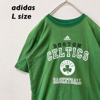 アディダス(adidas)のadidas アディダス　半袖Tシャツ　ビッグプリント　バスケットボール　L(Tシャツ(半袖/袖なし))