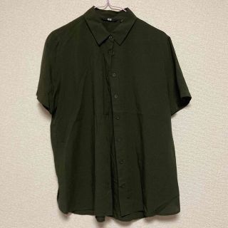 ユニクロ(UNIQLO)のUNIQLO カーキ 半袖カッターシャツ(シャツ/ブラウス(半袖/袖なし))