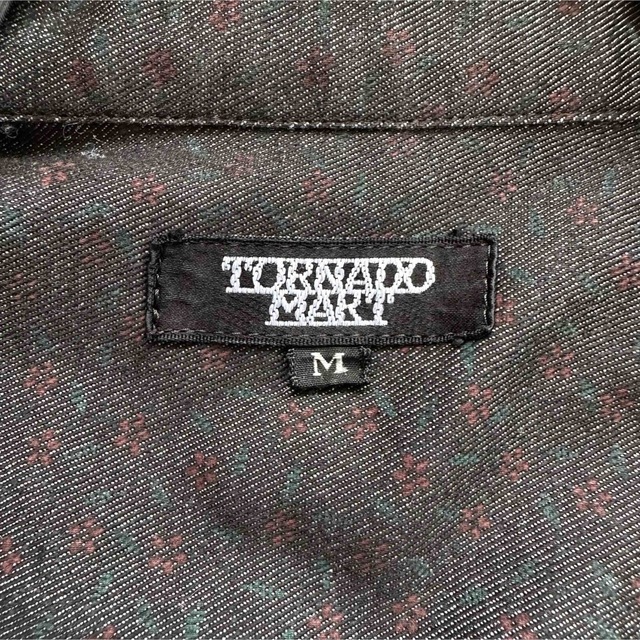 TORNADO MART(トルネードマート)の【TORNADO MART】トルネードマート M デニムシャツ 小花柄 ブラック メンズのトップス(シャツ)の商品写真