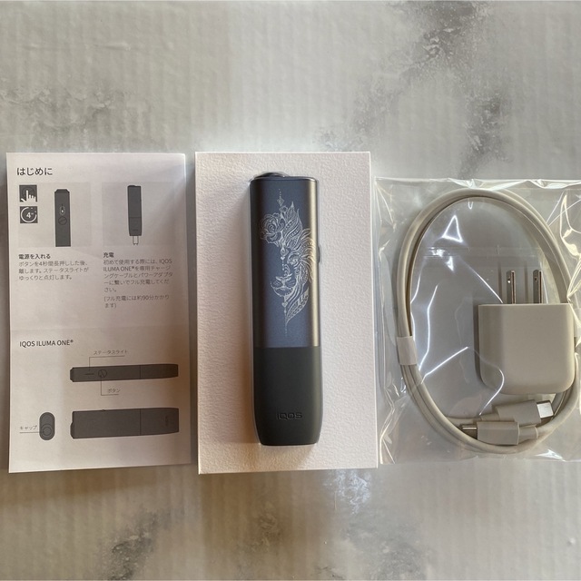 iQOS ILUMAONE イルマワン 加工 ライオン トライバル タトゥー 黒