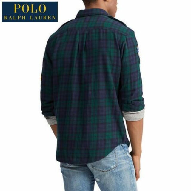 POLO RALPH LAUREN(ポロラルフローレン)の美品 正規 ポロ ラルフローレン クラシックフィット プラッド ワークシャツ メンズのトップス(シャツ)の商品写真