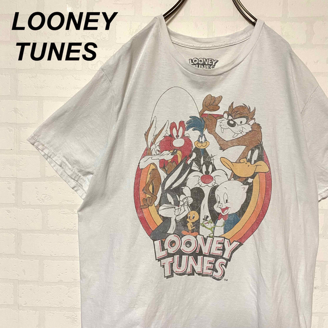 US LOONEY TUNES ルーニーテューンズ 白T 半袖 Lサイズ