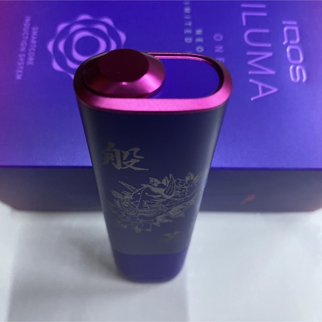 iQOS ILUMAONE イルマワン レーザー加工 般若 菊 和柄 和彫り 紫 6