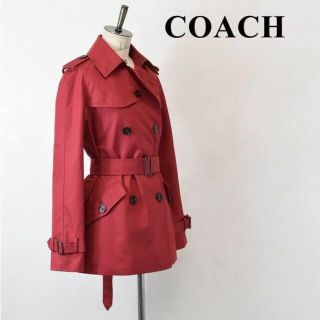 コーチ(COACH) レッド トレンチコート(レディース)の通販 23点 ...