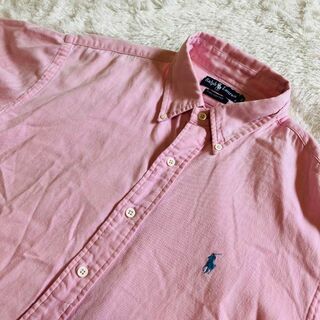 ラルフローレン(Ralph Lauren)のラルフローレン　半袖シャツ　ピンク　XL(Tシャツ(半袖/袖なし))