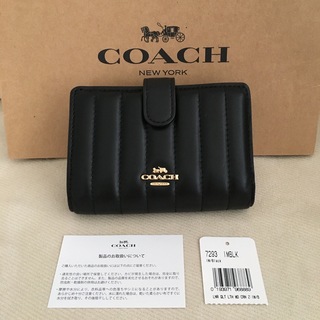 コーチ(COACH)の新品 COACH コーチ 定価47,300円 二つ折り財布 キルティング レザー(財布)