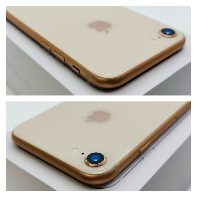 S 100% iPhone 8 Gold 256 GB SIMフリー 本体 - スマートフォン本体