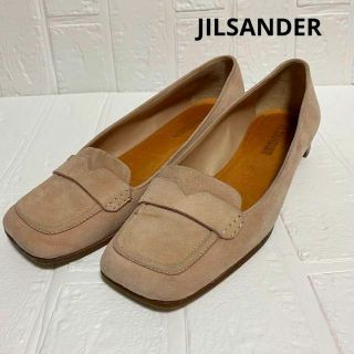 JIL SANDER スエード厚底ローファー-