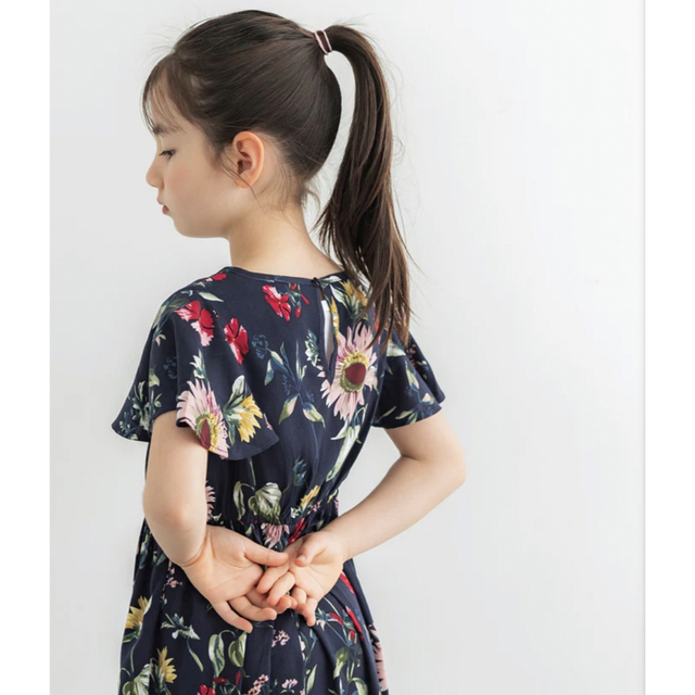 coca(コカ)のcoca レーヨンマルチワンピース　花柄 キッズ/ベビー/マタニティのキッズ服女の子用(90cm~)(ワンピース)の商品写真