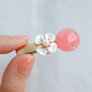 【SALE】小さなお花のヘアクリップ(ピンク)🌼ヘアピン(ヘアアクセサリー)