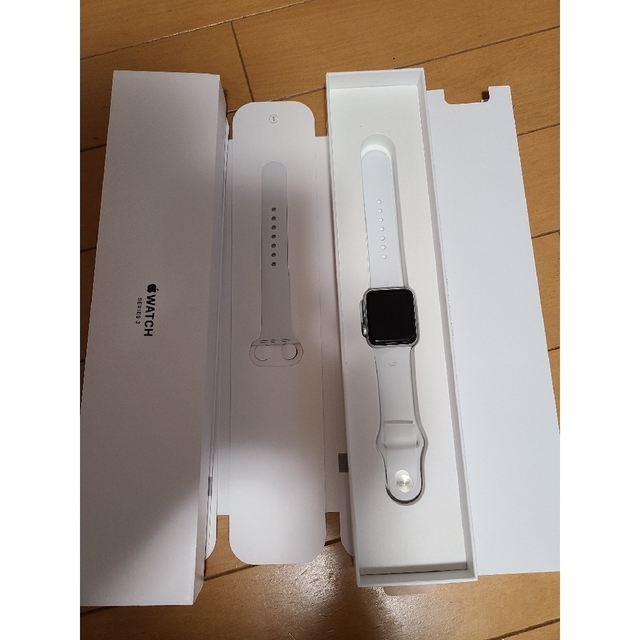 ホワイトAPPLE WATCH 3 GPSモデル SVAL WT130-200