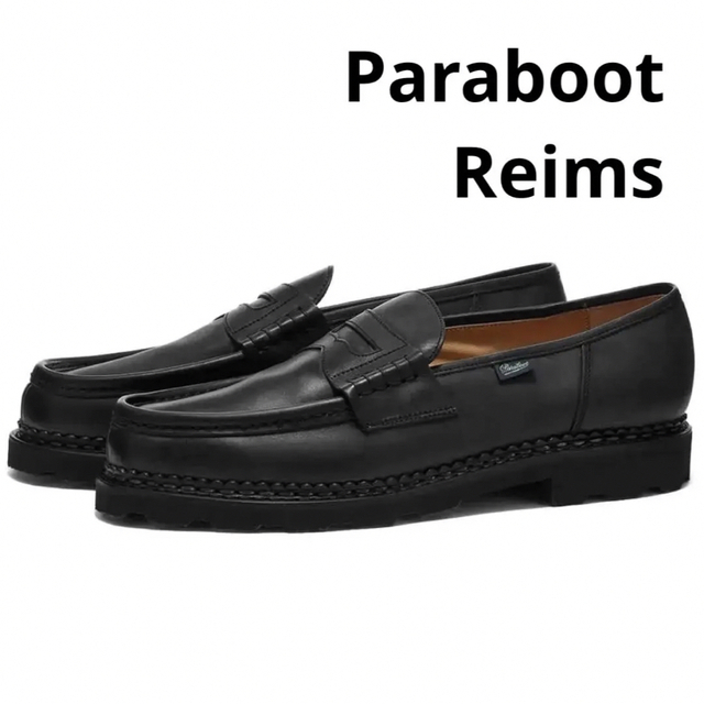 Paraboot(パラブーツ)の【新品】Paraboot（パラブーツ）Reims ランス ブラック メンズの靴/シューズ(ドレス/ビジネス)の商品写真