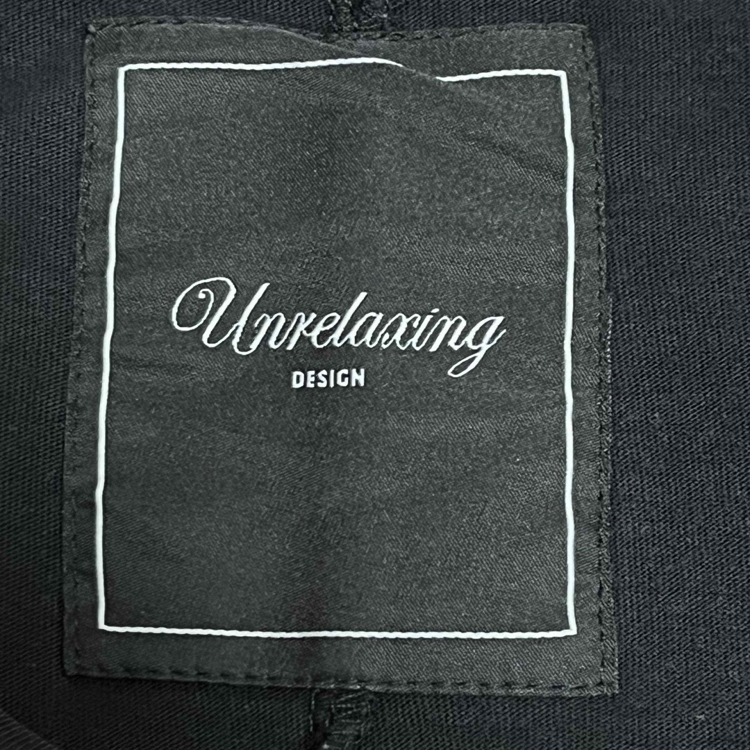 unrelaxing(アンリラクシング)のunrelaxing ドッキング ロング ビッグ Tシャツ フリー  ブラック メンズのトップス(Tシャツ/カットソー(半袖/袖なし))の商品写真