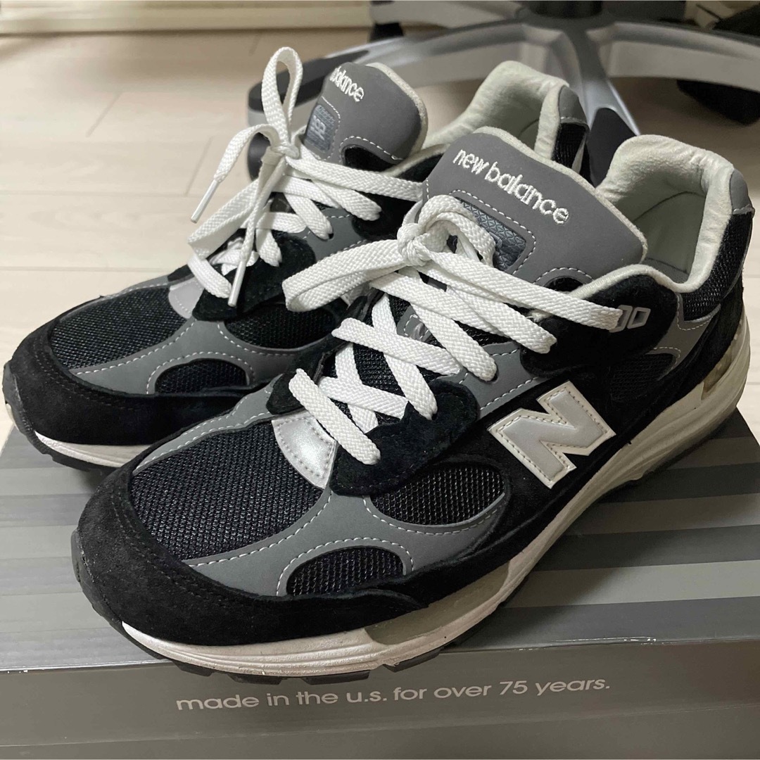 New Balance 992 M992EB 黒 US9 27cm M992