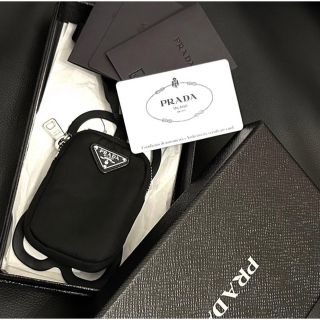 プラダPRADA　ロゴプレートショルダーバッグ　スマホケース　デパート購入品