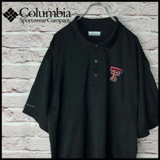 コロンビア(Columbia)の【US古着】Columbia　コロンビア　ポロシャツ　半袖　ダメージ(ポロシャツ)