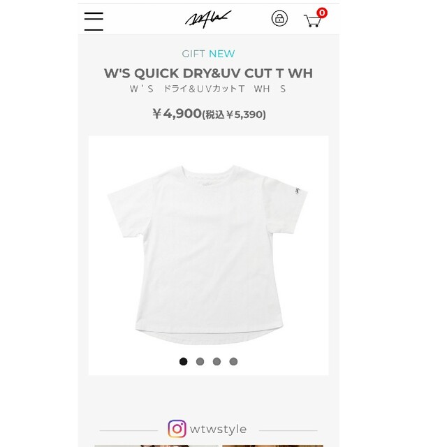 WTW(ダブルティー)のwtw Tシャツ　S レディースのトップス(Tシャツ(半袖/袖なし))の商品写真