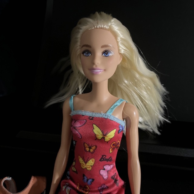 Barbie(バービー)のはじめてのバービー　ワンピース付き キッズ/ベビー/マタニティのおもちゃ(ぬいぐるみ/人形)の商品写真