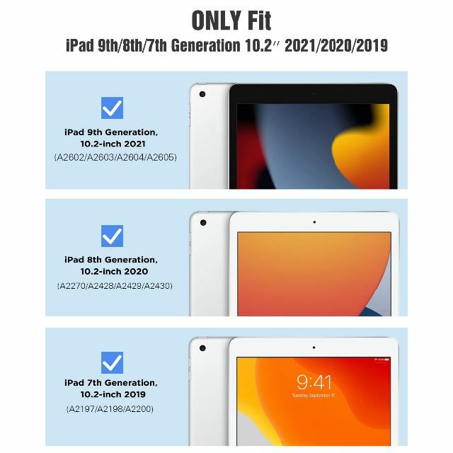 【色:シルバー】iPad 9 2021 iPad 8 2020 iPad 10. スマホ/家電/カメラのPC/タブレット(タブレット)の商品写真