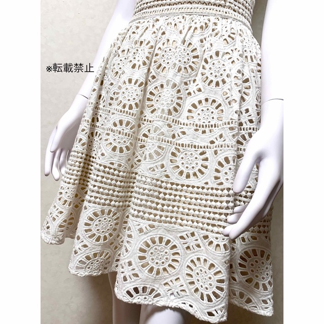 Alice+Olivia - 美品 alice+olivia アイレット刺繍レース フレア ...