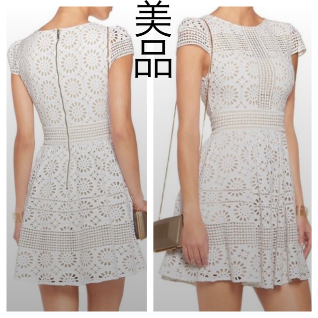 かわいい! Alice olivia 白レースワンピース 総レースドレス mamun.uz