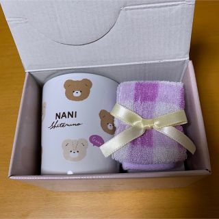 クマさん マグカップ&ミニタオルセット ギフト プレゼント かわいい 新品(グラス/カップ)