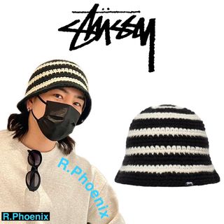 STUSSY SWIRL KNIT BUCKET HAT 新品