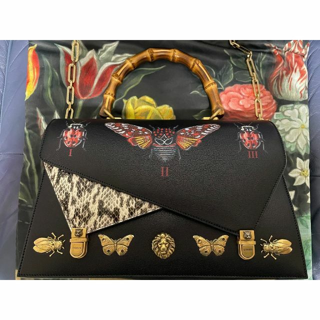 Gucci(グッチ)のGucci グッチ オッティリア バンブー ハンドバッグ ショルダー付 レディースのバッグ(ハンドバッグ)の商品写真