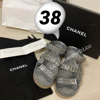シャネル スポーツサンダル サンダル(レディース)(レザー)の通販 17