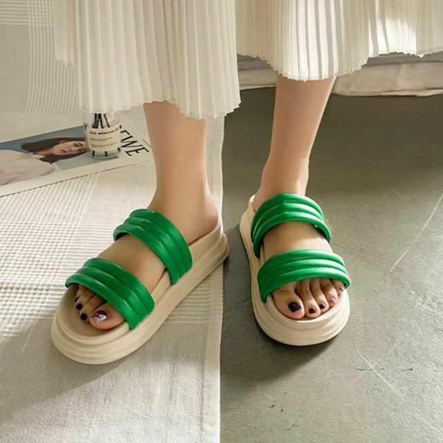厚底サンダル/23.0cm/厚底サンダルレディースクロスサンダル 7