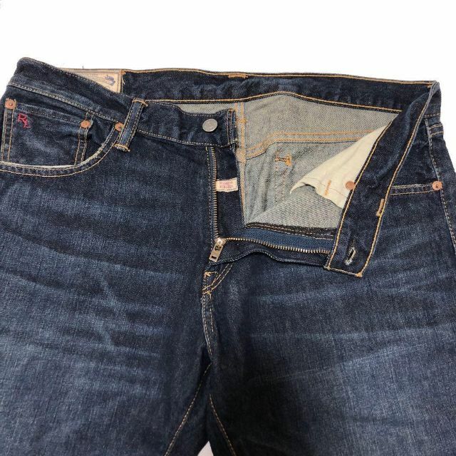 Ralph Lauren(ラルフローレン)のポロラルフローレン　アメリカ古着　Ｗ34 ジーンズ　デニムパンツ刺繍 濃紺メンズ メンズのパンツ(デニム/ジーンズ)の商品写真