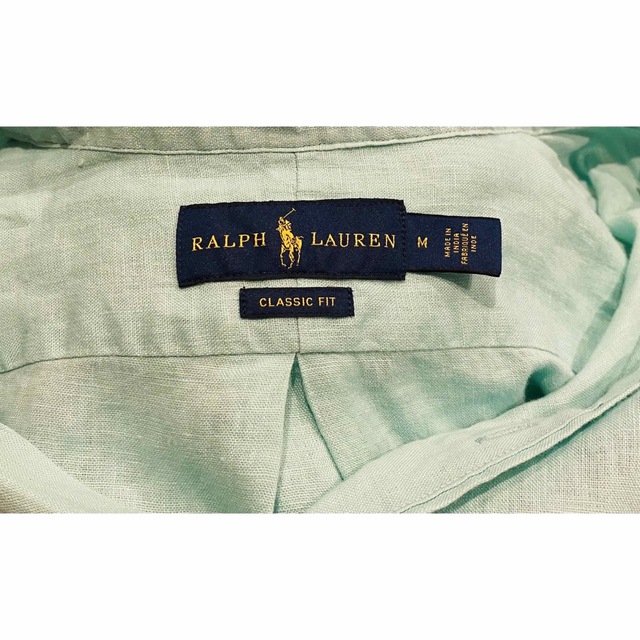 【大人気】RALPH LAULEN BDシャツ 麻 リネン100% M(L相当)