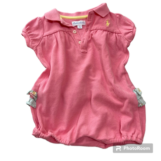ラルフローレン(Ralph Lauren)のラルフローレン　ベビー服　赤ちゃん　70㎝　ロンパース　花柄　ピンク(ロンパース)